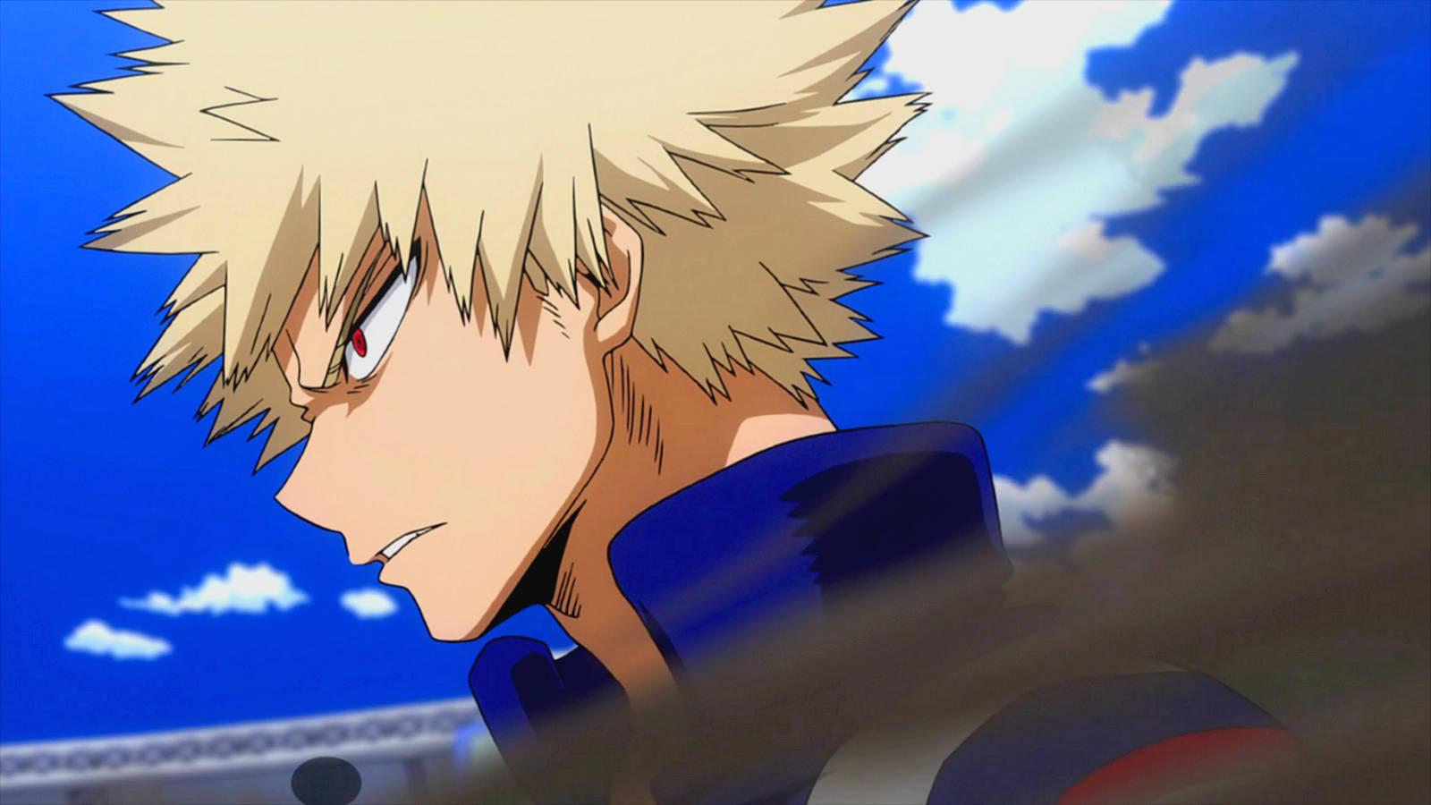 Bakugo On The Battlefield Wallpaper