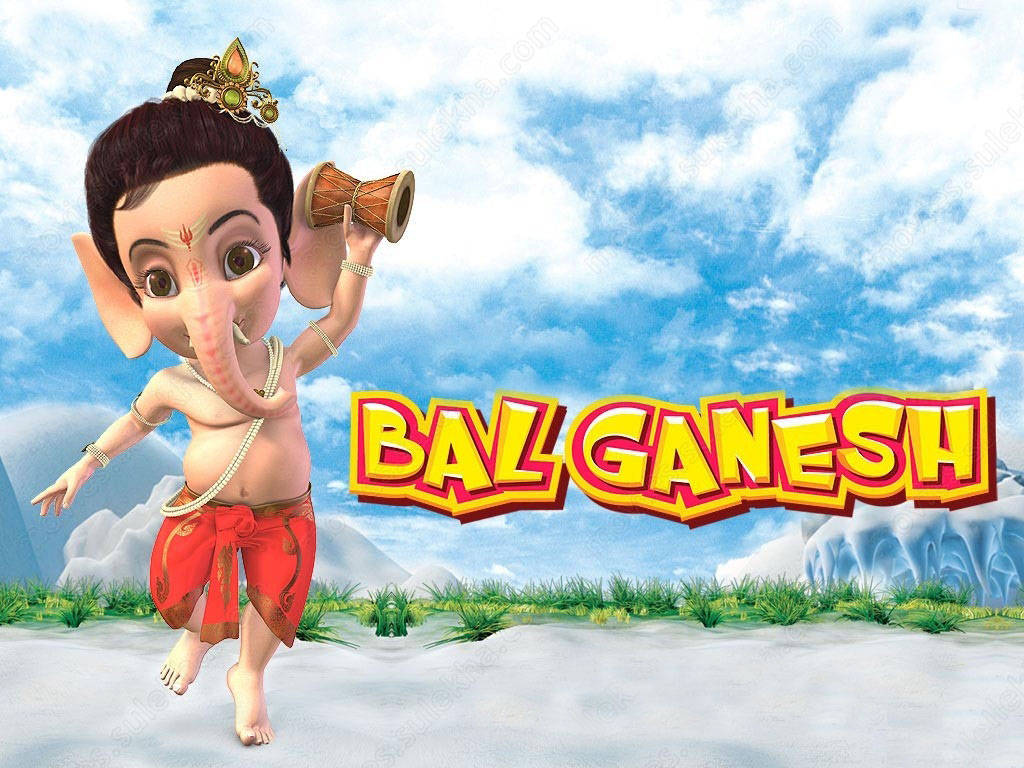 Bal Ganesh Animated Film Poster Wallpaper