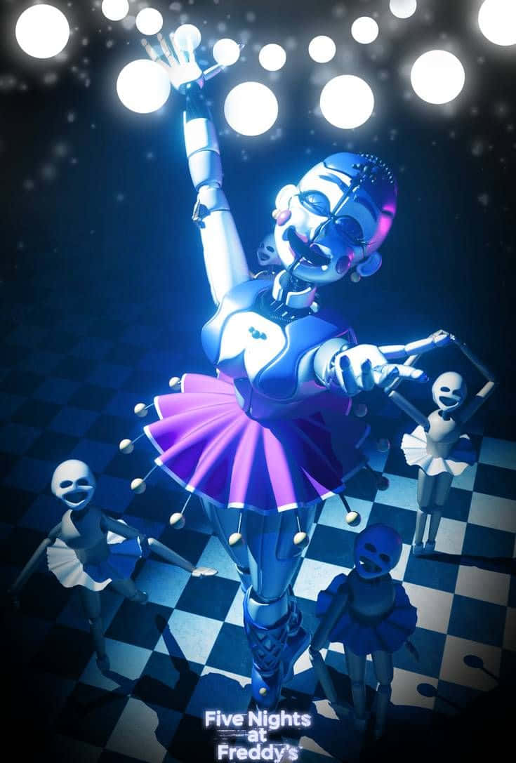 Ballora Lights Checkerboard Logo Wallpaper