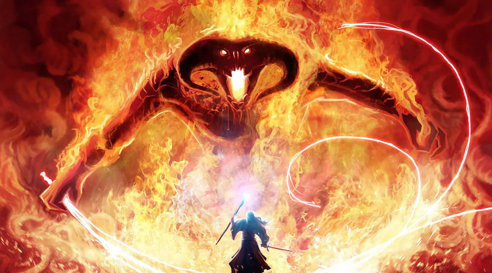 Balrog 4k Lord Of The Rings Wallpaper