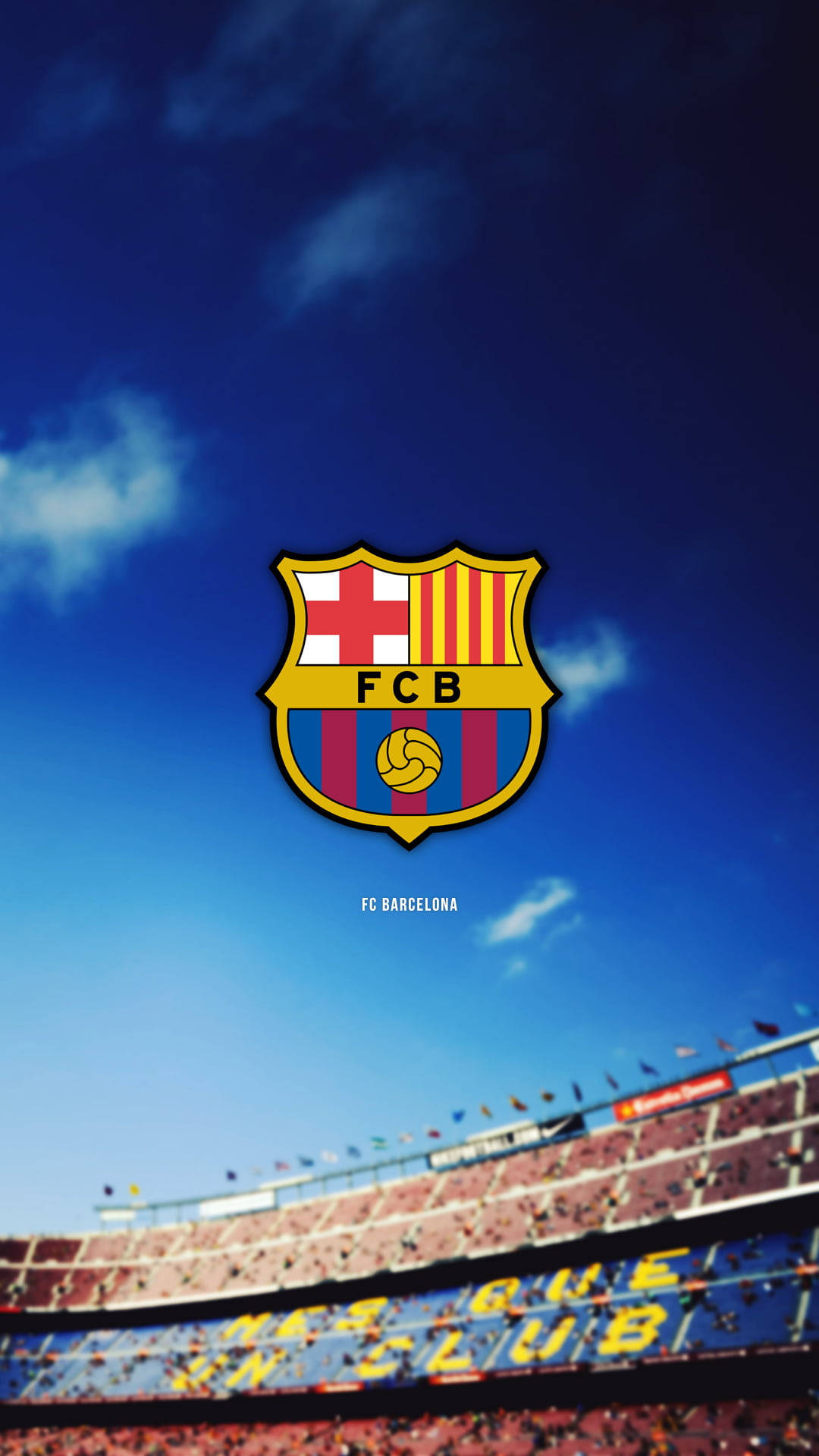 Download free Barcelona Fc Logo In Sky Wallpaper MrWallpaper