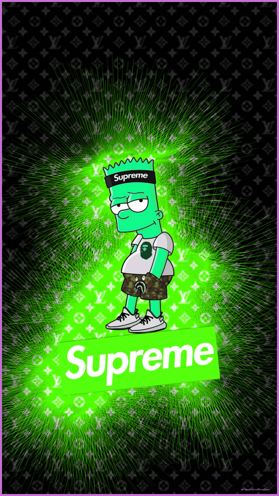 Bart Simpson Swag Iphone Screensaver Wallpaper