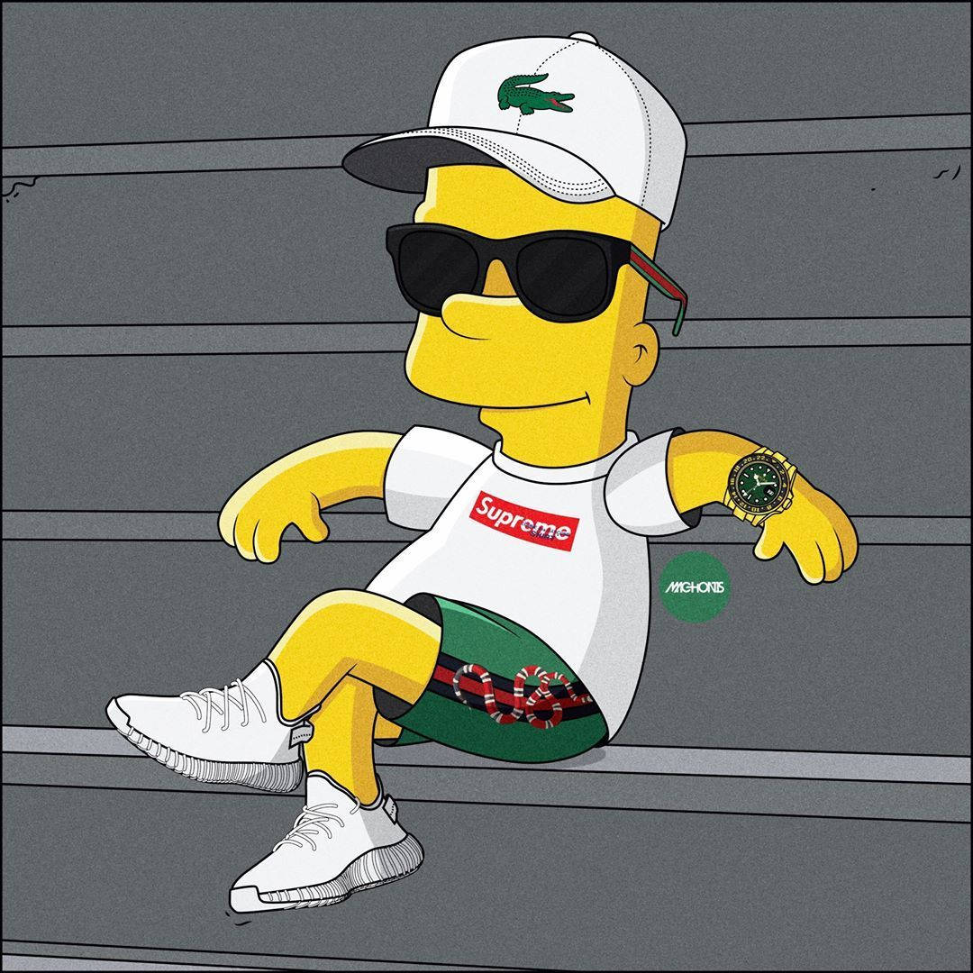 Bart Simpson Swag Lacoste Wallpaper