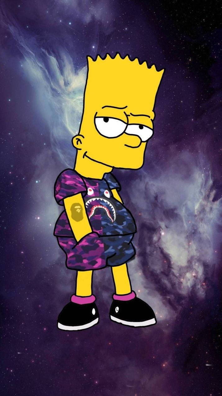 Bart Simpsons Galaxy Wallpaper