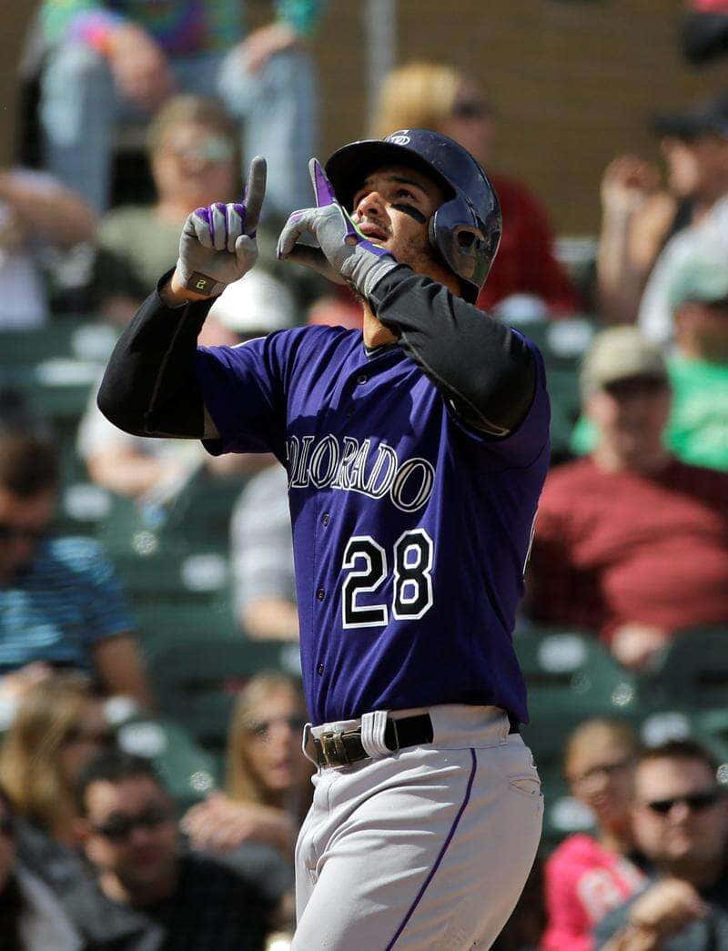 Baseball Player Celebrating Hit Wallpaper