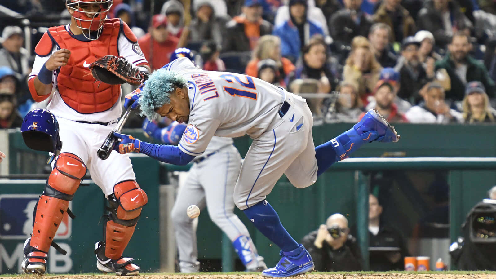 Baseball Player Hit By Pitch Wallpaper