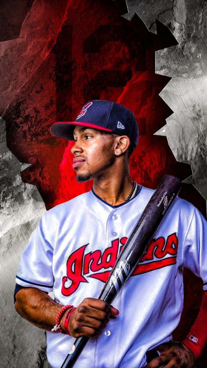 Baseball Player Red Gray Backdrop.jpg Wallpaper