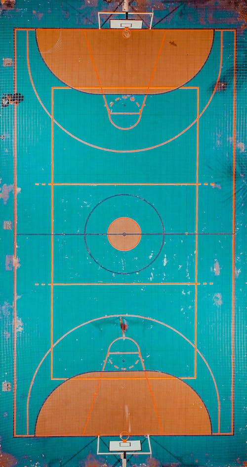 Basketball Iphone Blue Court Wallpaper