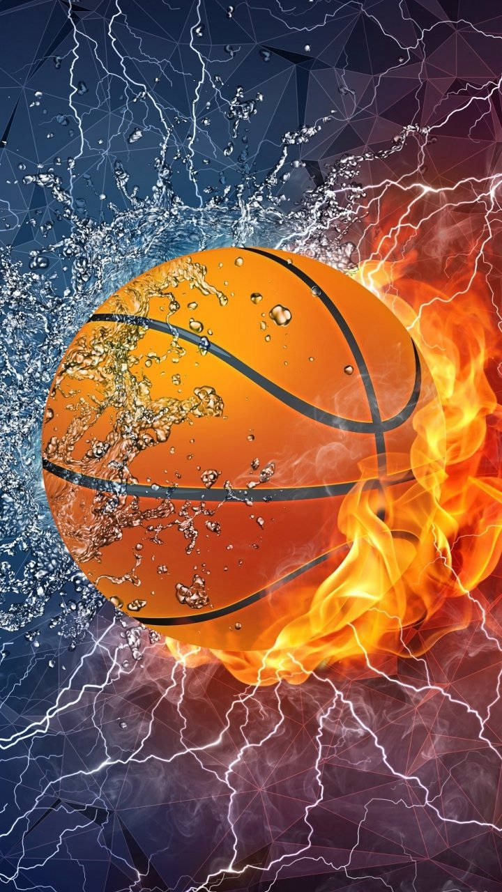 Basketball Iphone Burning Ball Wallpaper