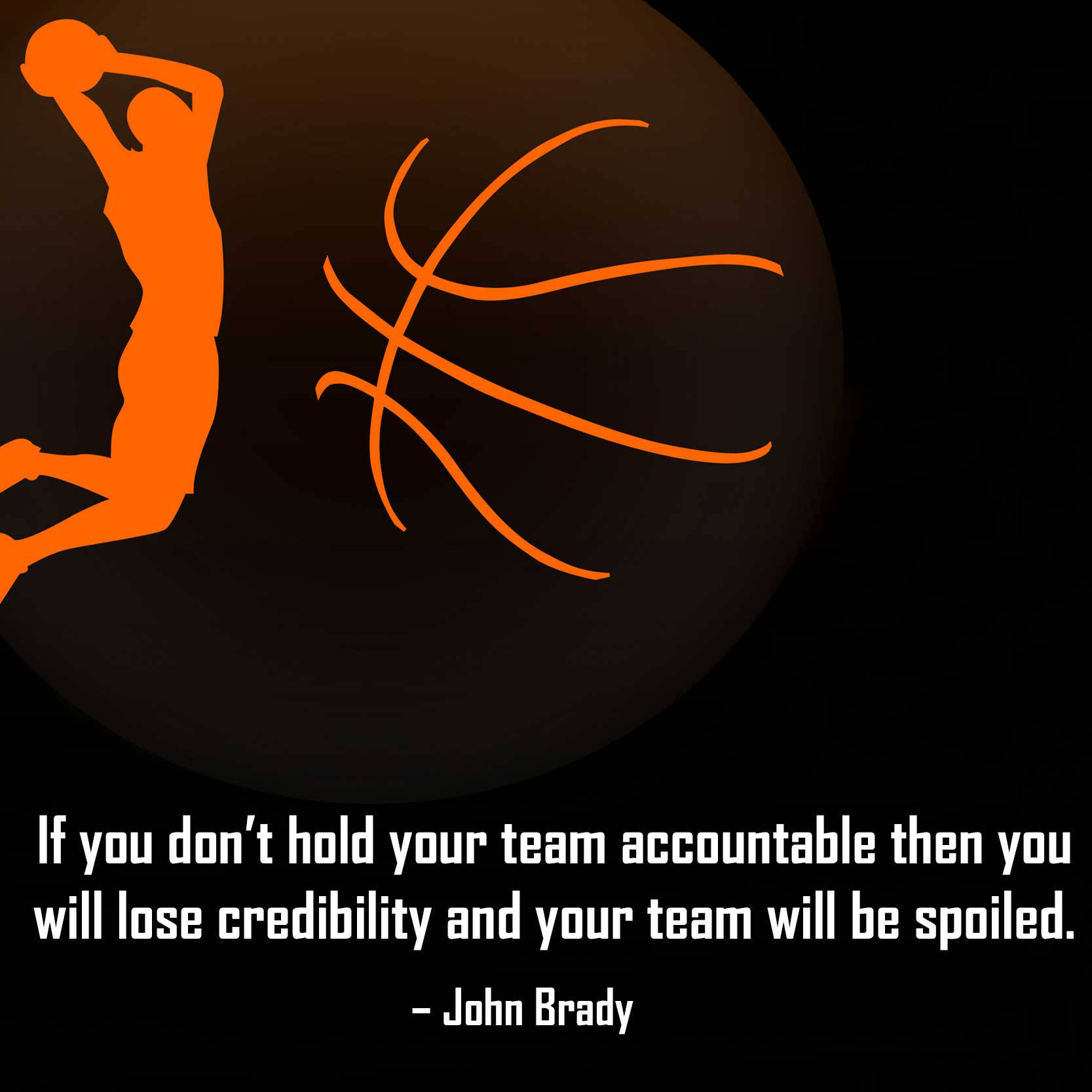 Basketball Motivation Holding Team Accountable Wallpaper