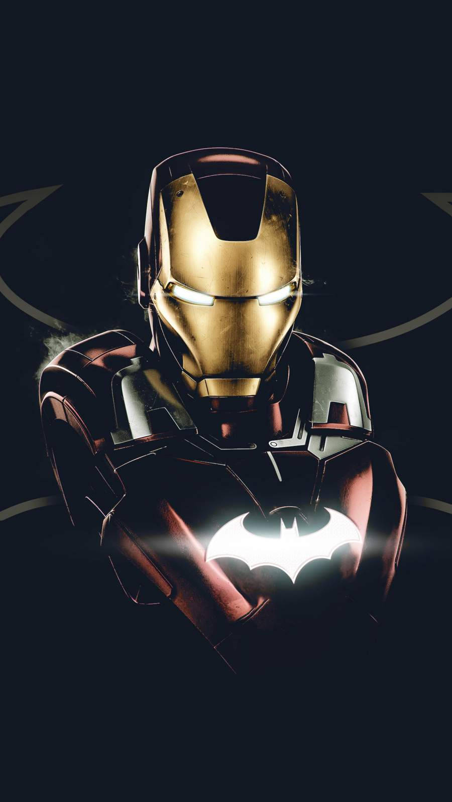 Bat Ironman Superhero Iphone Wallpaper