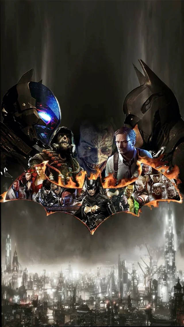 Batman Arkham City Iphone Main Characters Wallpaper