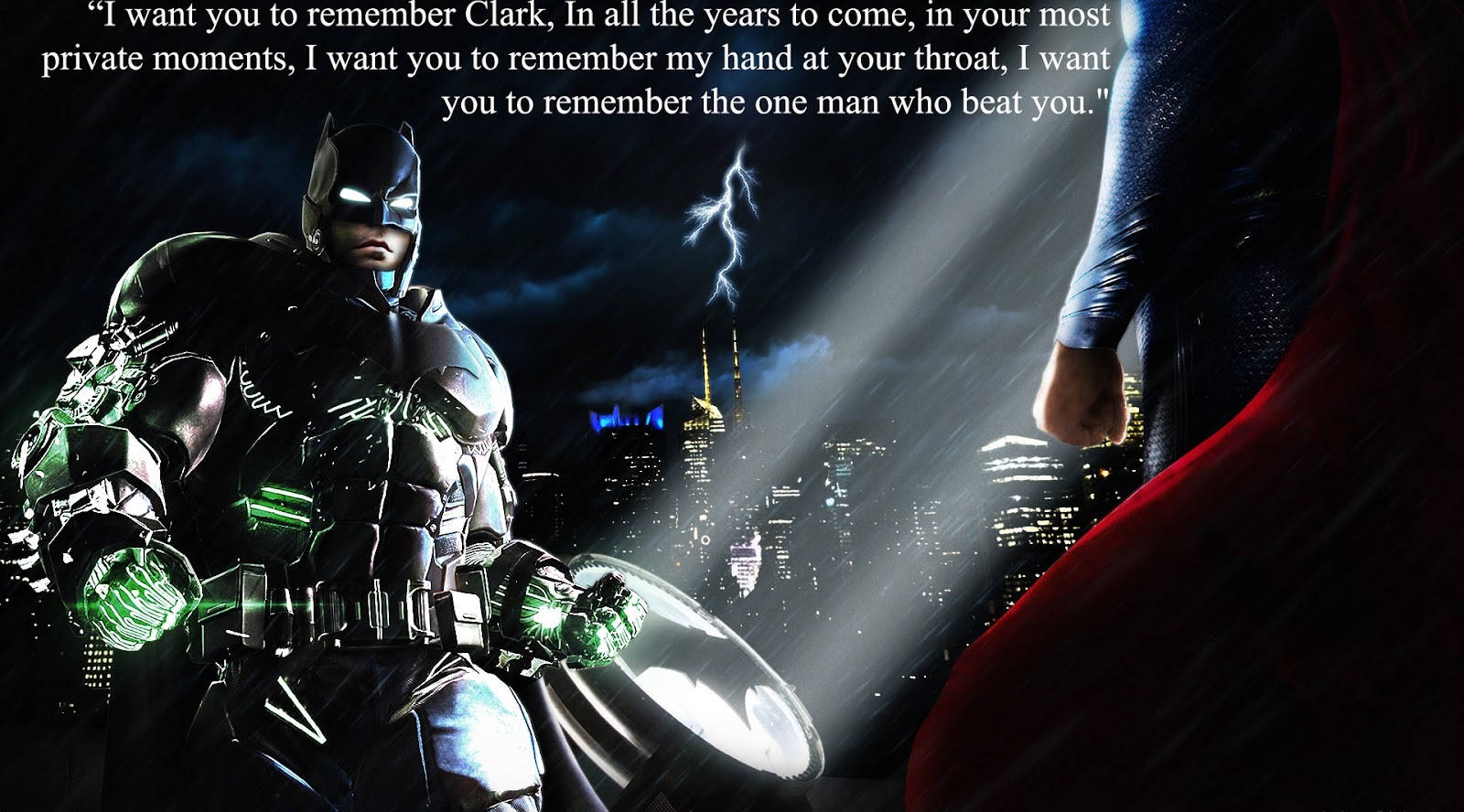 Batman Fighting Superman Quotes Wallpaper