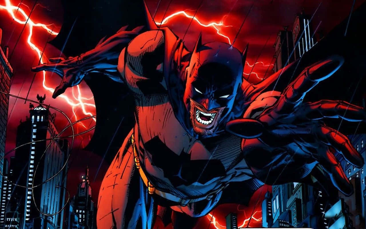 Batman Stands Ready To Face Any Evil That Comes His Way Wallpaper