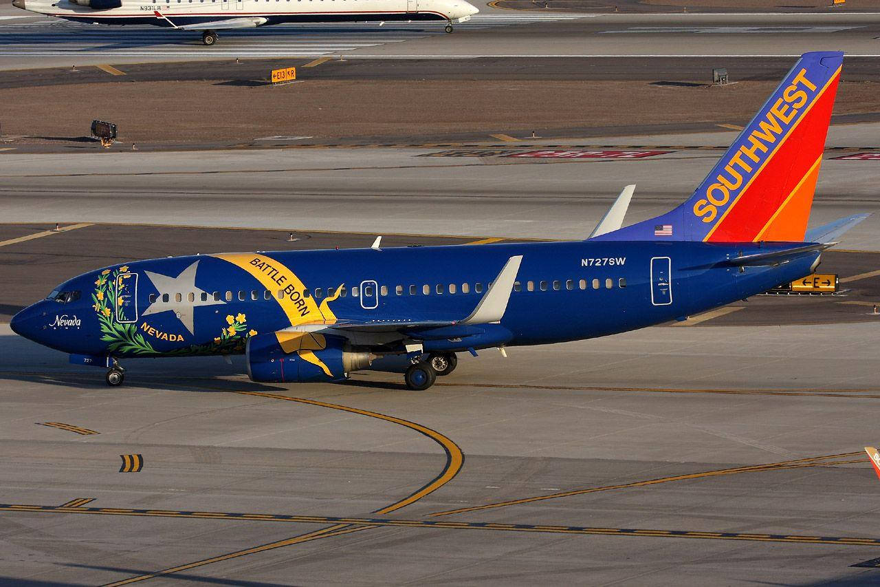 Battle Born Airplane Southwest Airlines Wallpaper