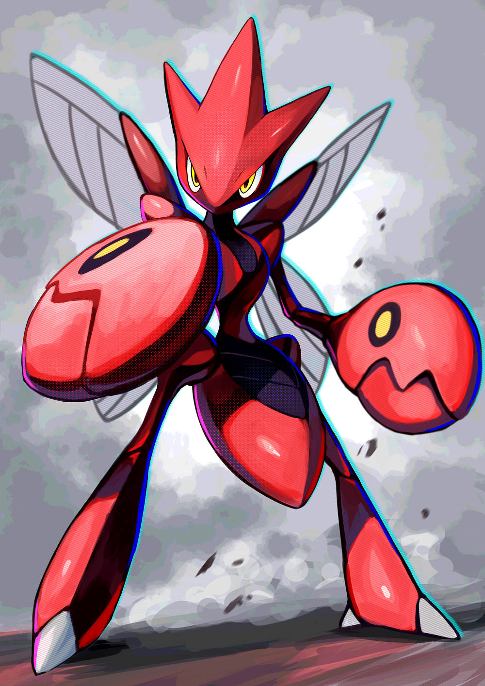 Battle-ready Scizor Wallpaper