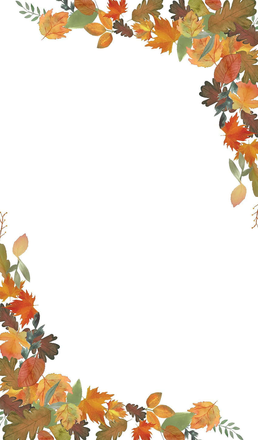 Be Cozy And Stylish With This Adorable Autumn-inspired Iphone Wallpaper! Wallpaper