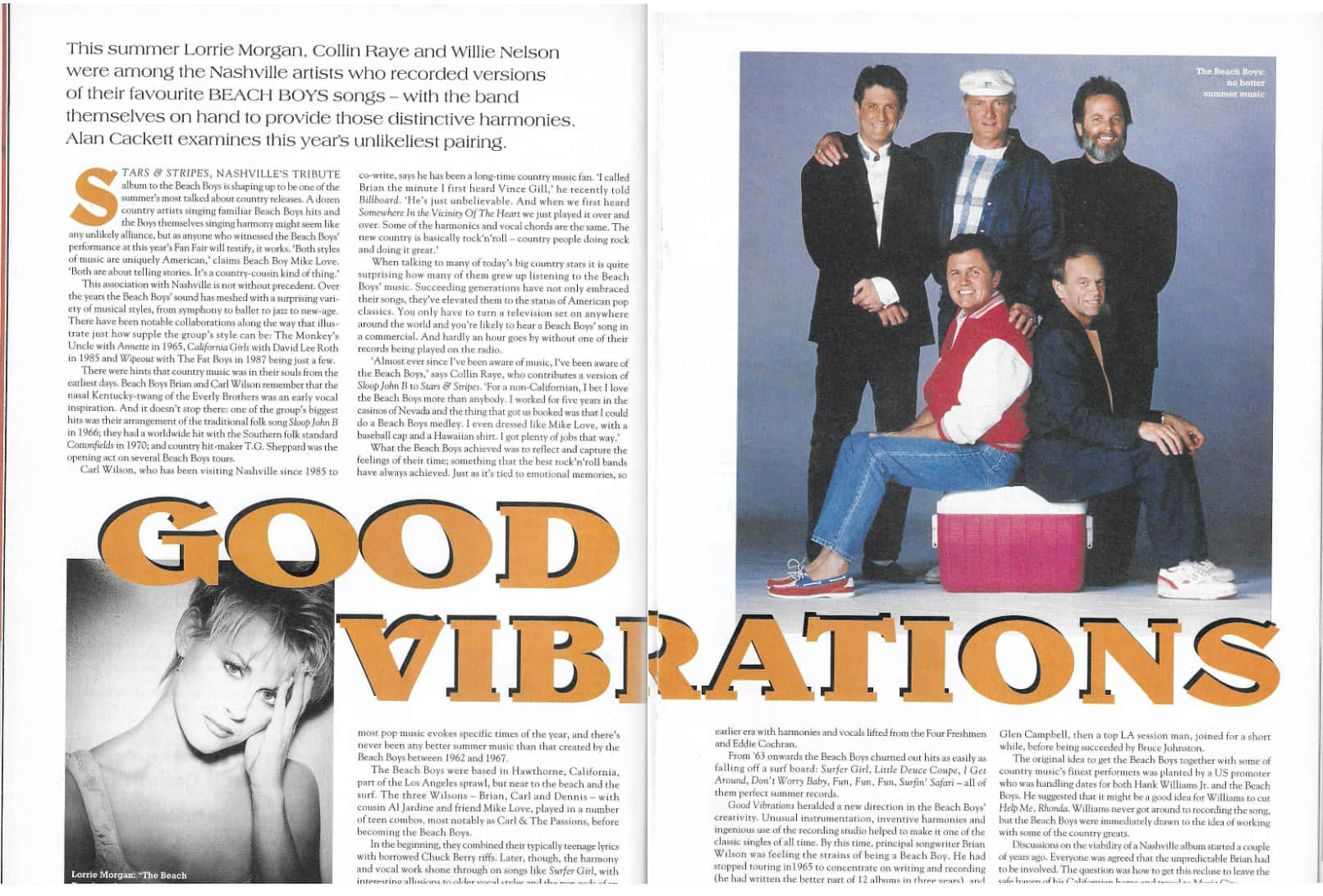 Beach Boys Magazine Feature Good Vibrations Wallpaper