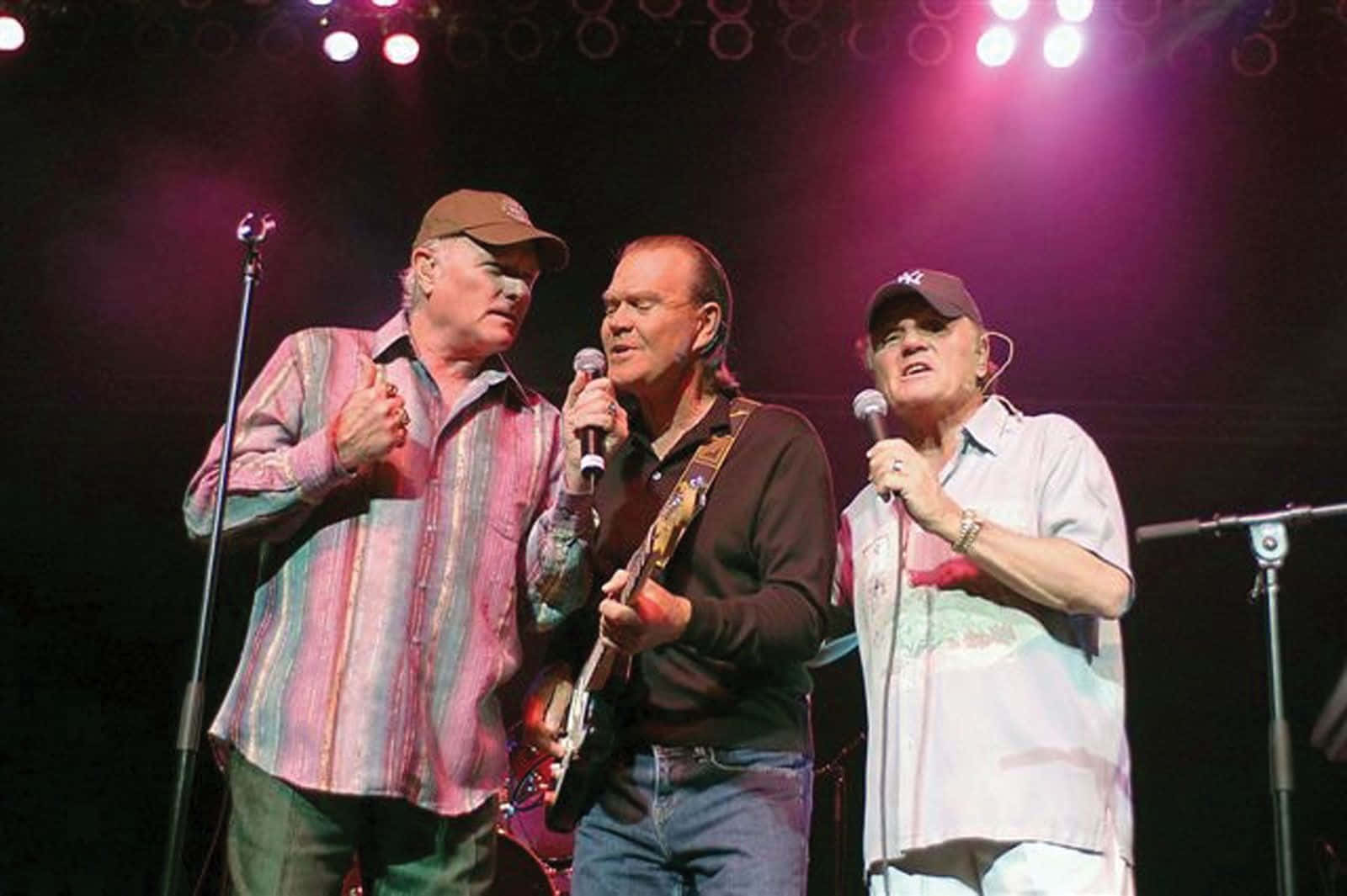 Beach Boys Mike Love, Glen Campbell, And Bruce Johnston Wallpaper