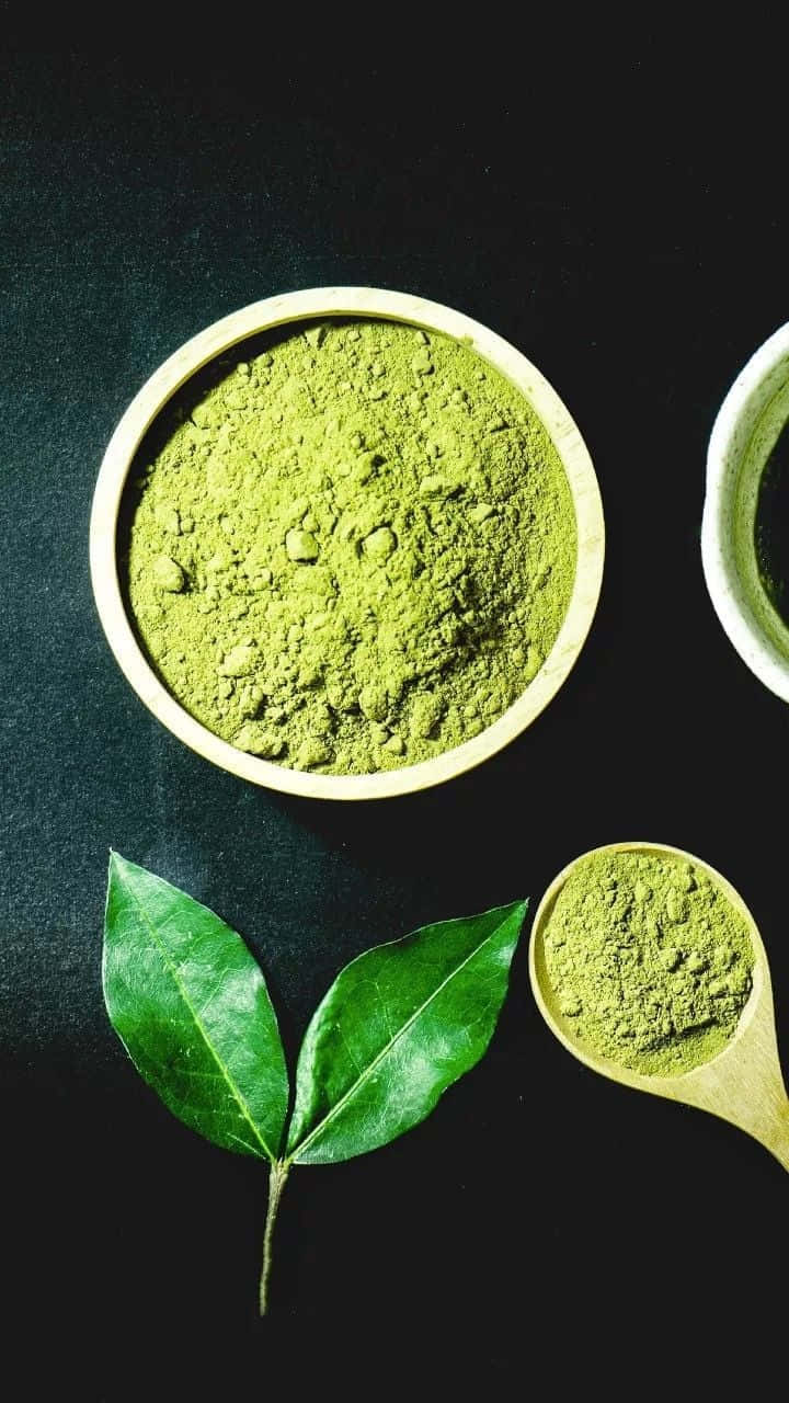 Beautiful Harmony Of Matcha Tea Wallpaper