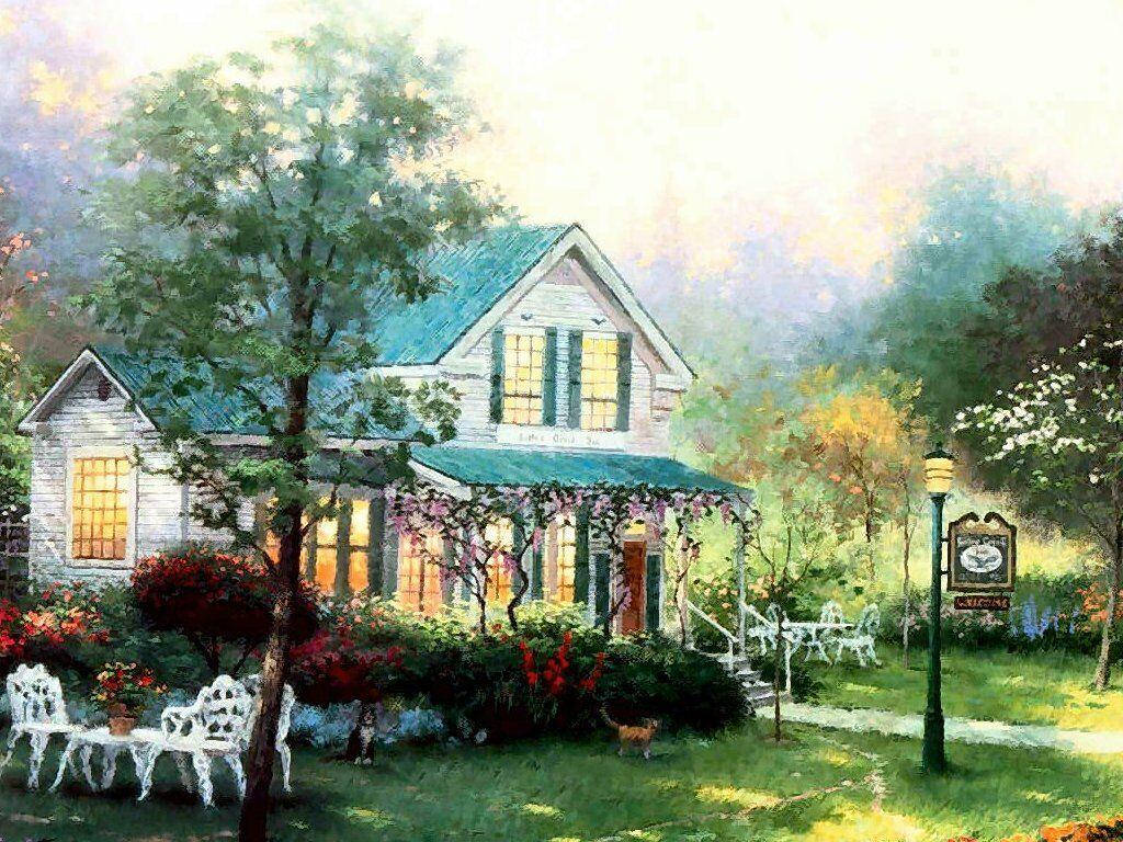 Beautiful House Paint Art Wallpaper