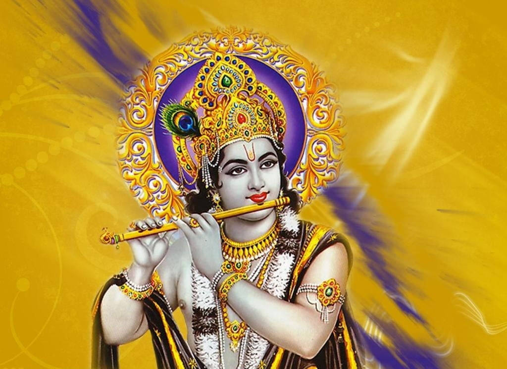 Beautiful Krishna Creator God Wallpaper