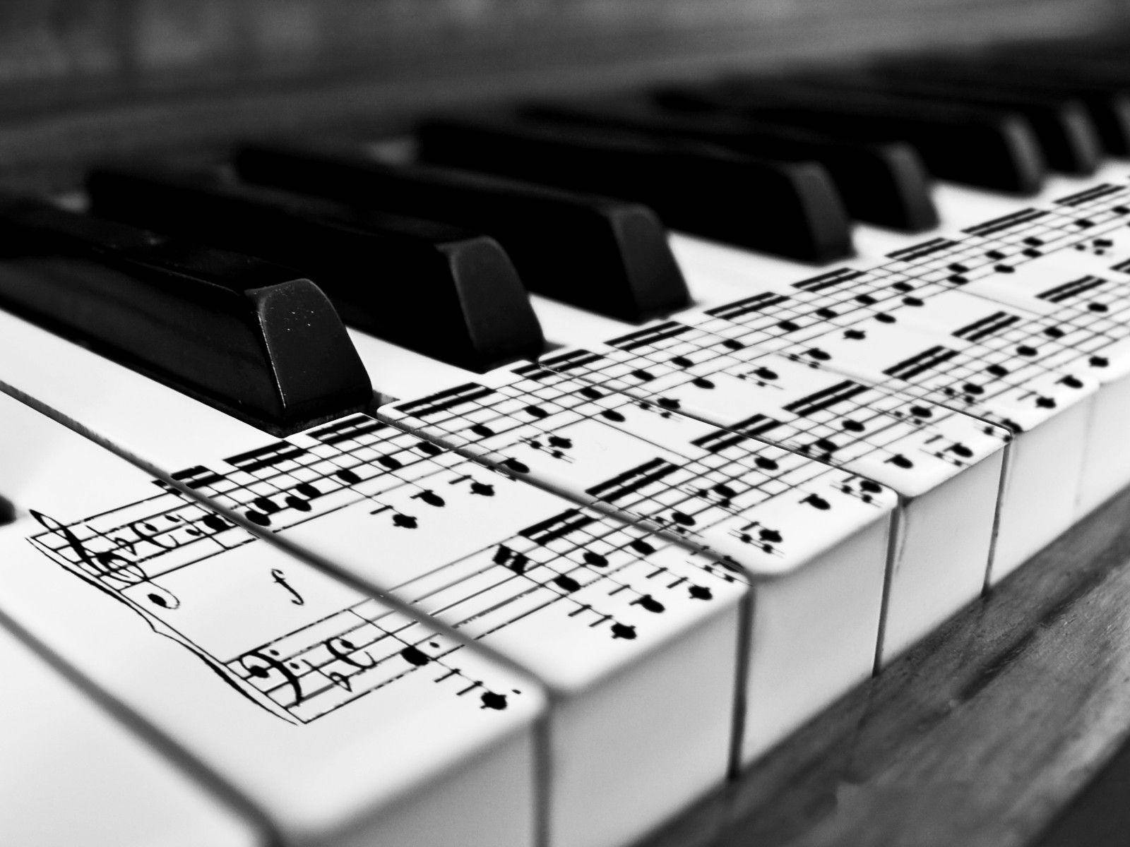 Beautiful Music Piano Keys Wallpaper
