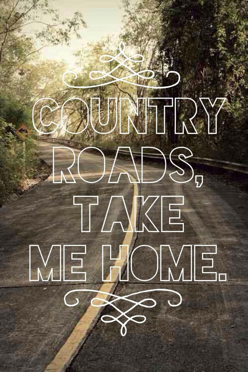 Beautiful Typography Cute Country Wallpaper