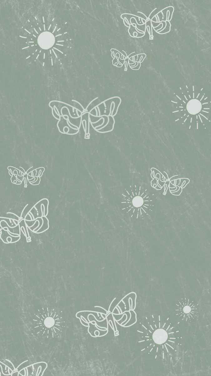 Beautify Your Space With Green Collage Wallpaper