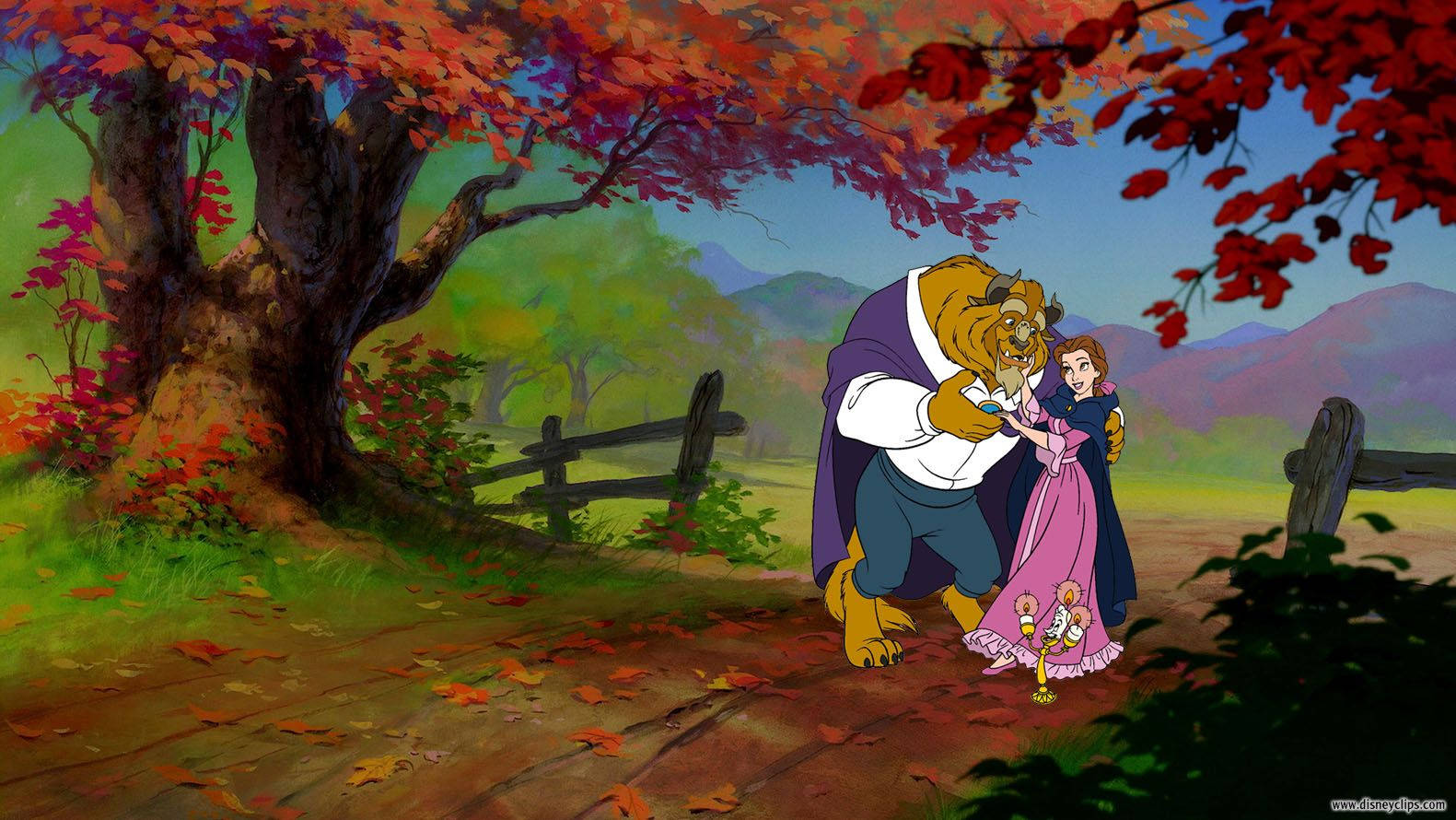 Beauty And The Beast Autumn Wallpaper
