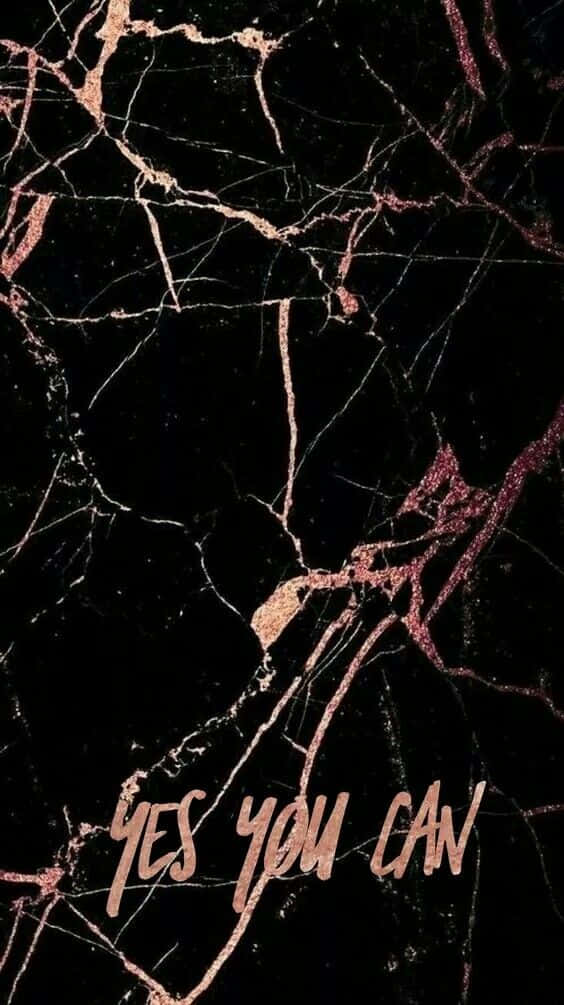 Beauty In Contrast - Rose Gold And Black Wallpaper