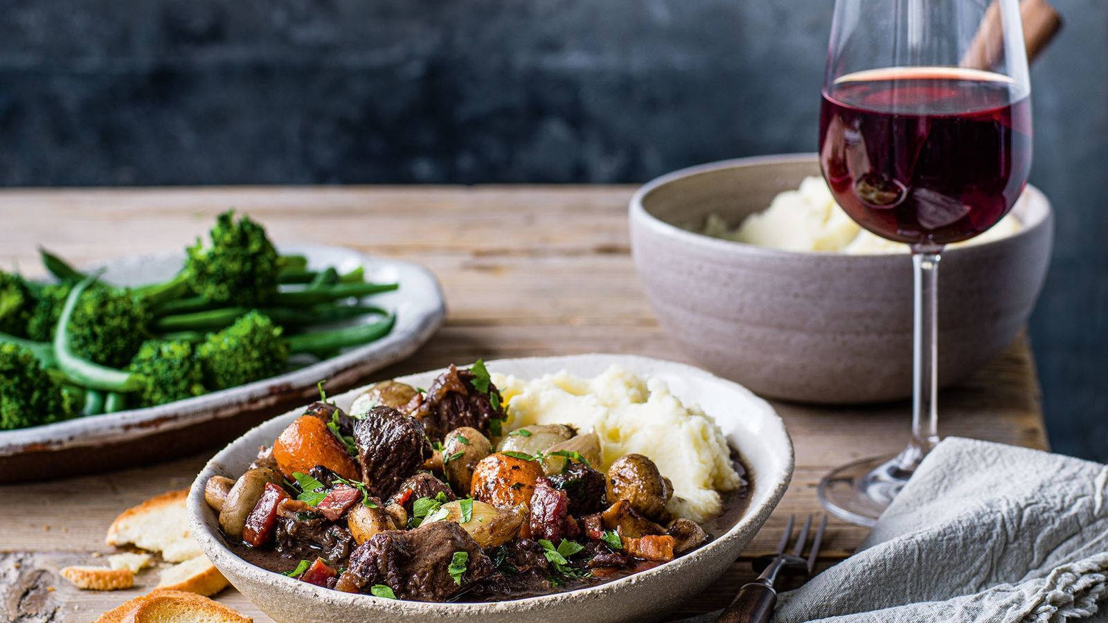 Beef Bourguignon Dinner Wallpaper