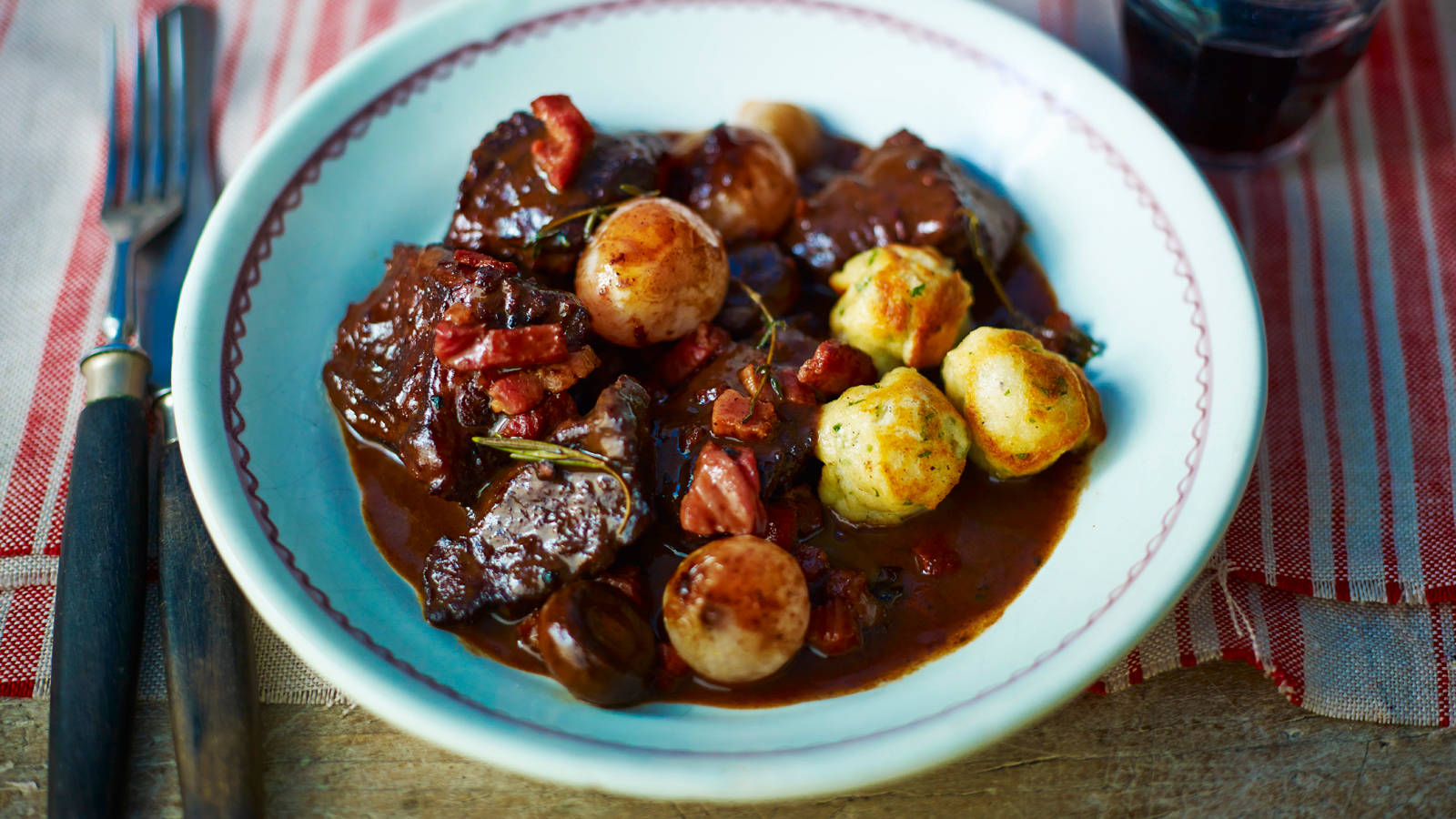 Beef Bourguignon With Chicken Balls Wallpaper