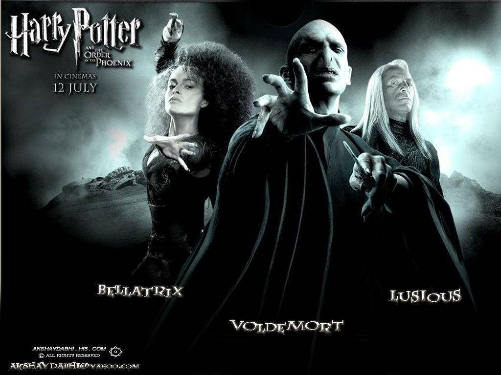 Bellatrix Lestrange Iconic Trio Wallpaper