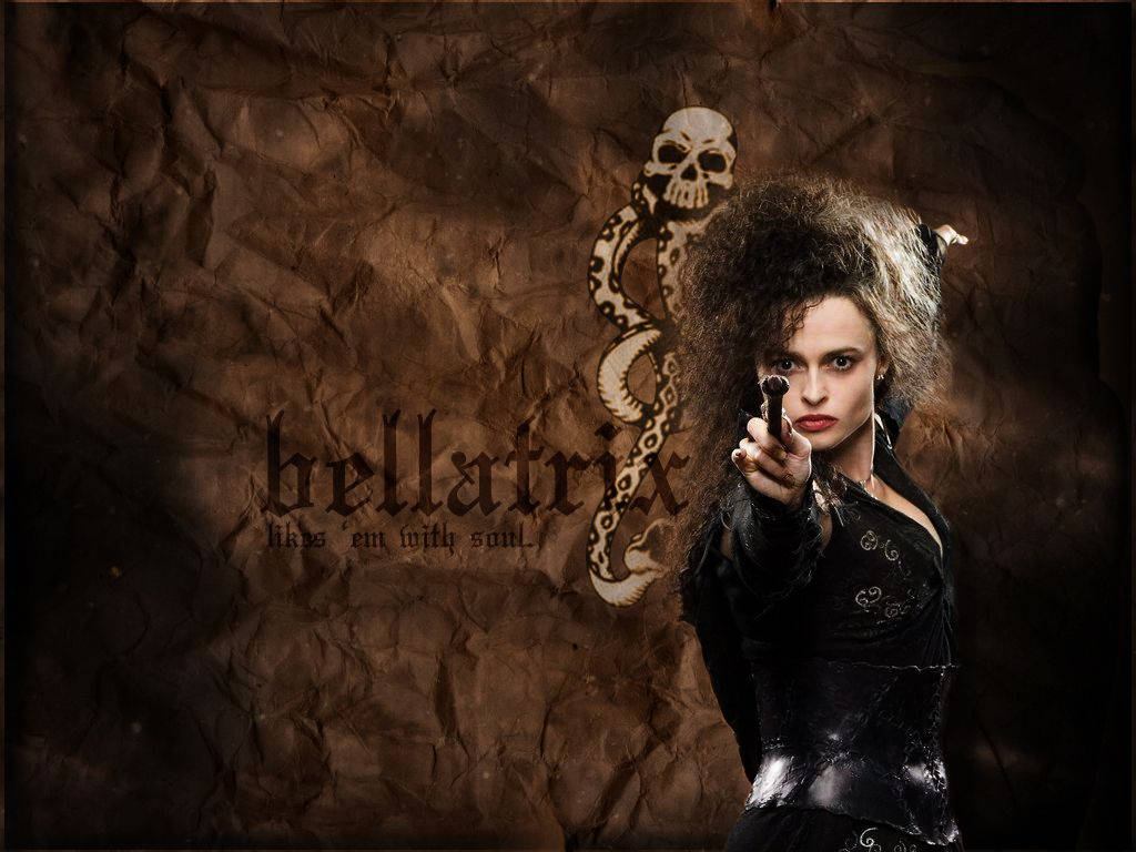 Bellatrix Lestrange Skull Poster Wallpaper