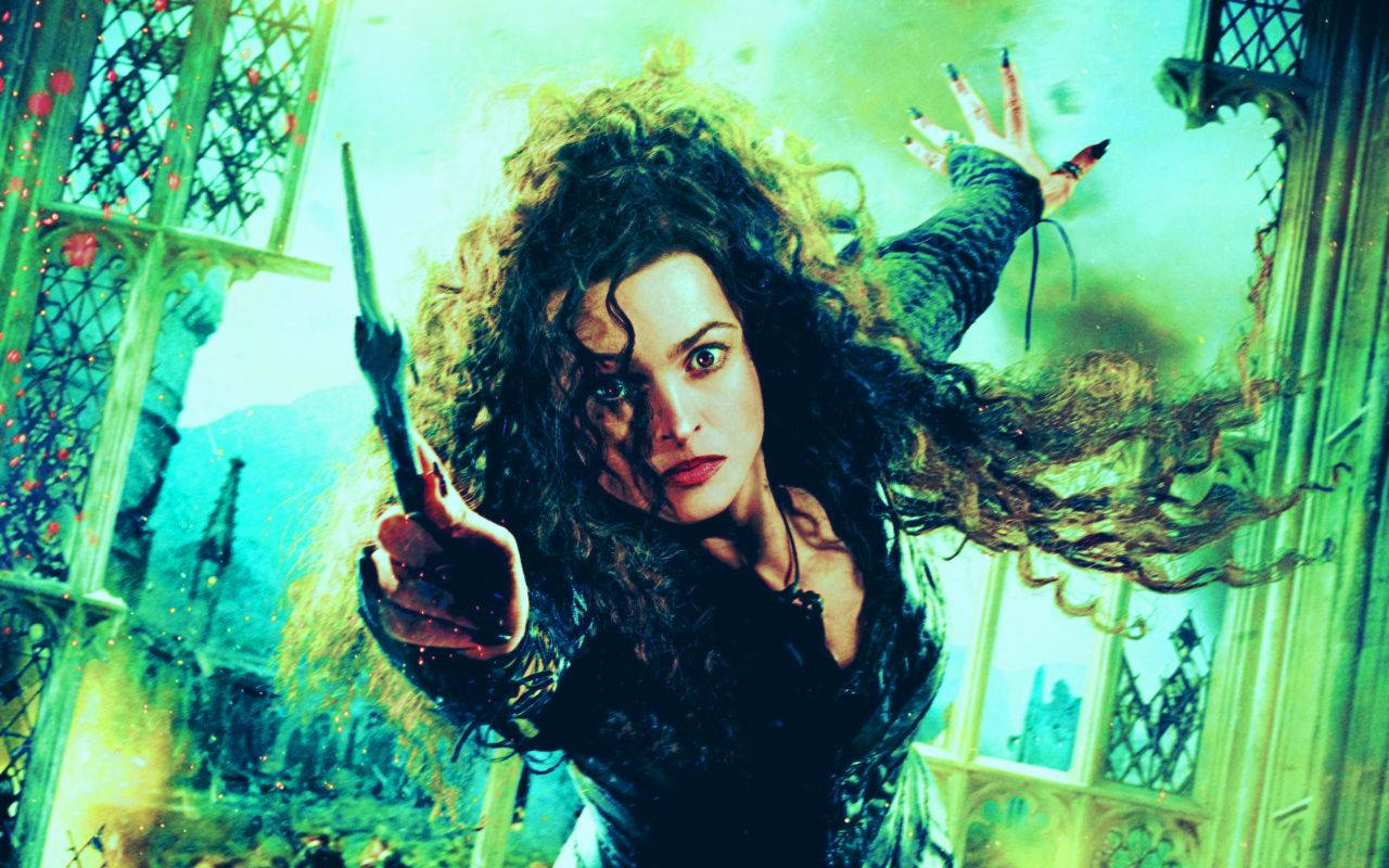 Bellatrix Lestrange Vibrant Poster Wallpaper