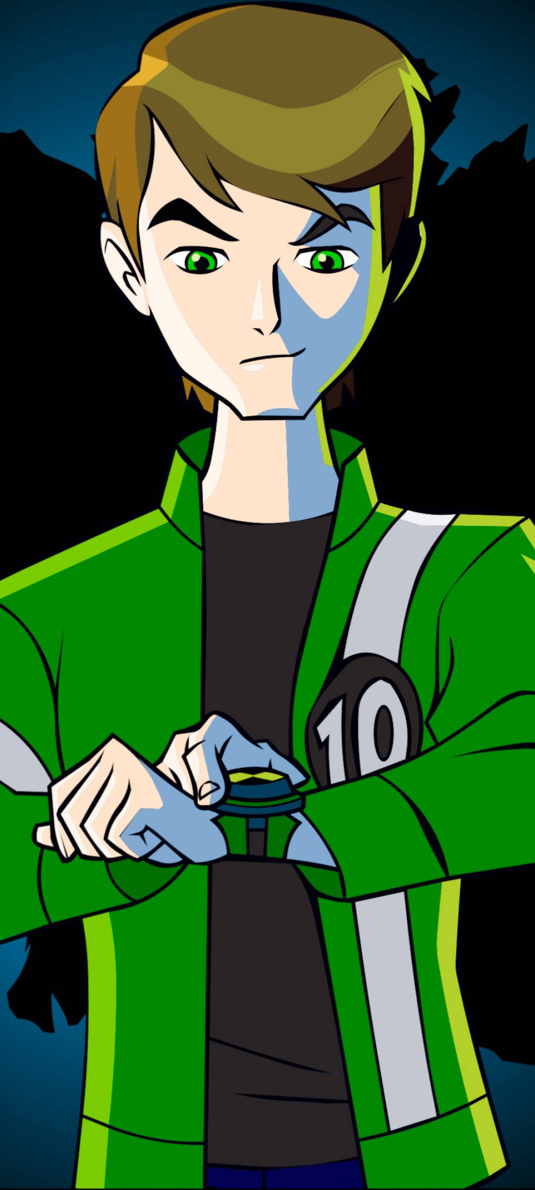 Ben 10 Omnitrix Looking Down Wallpaper