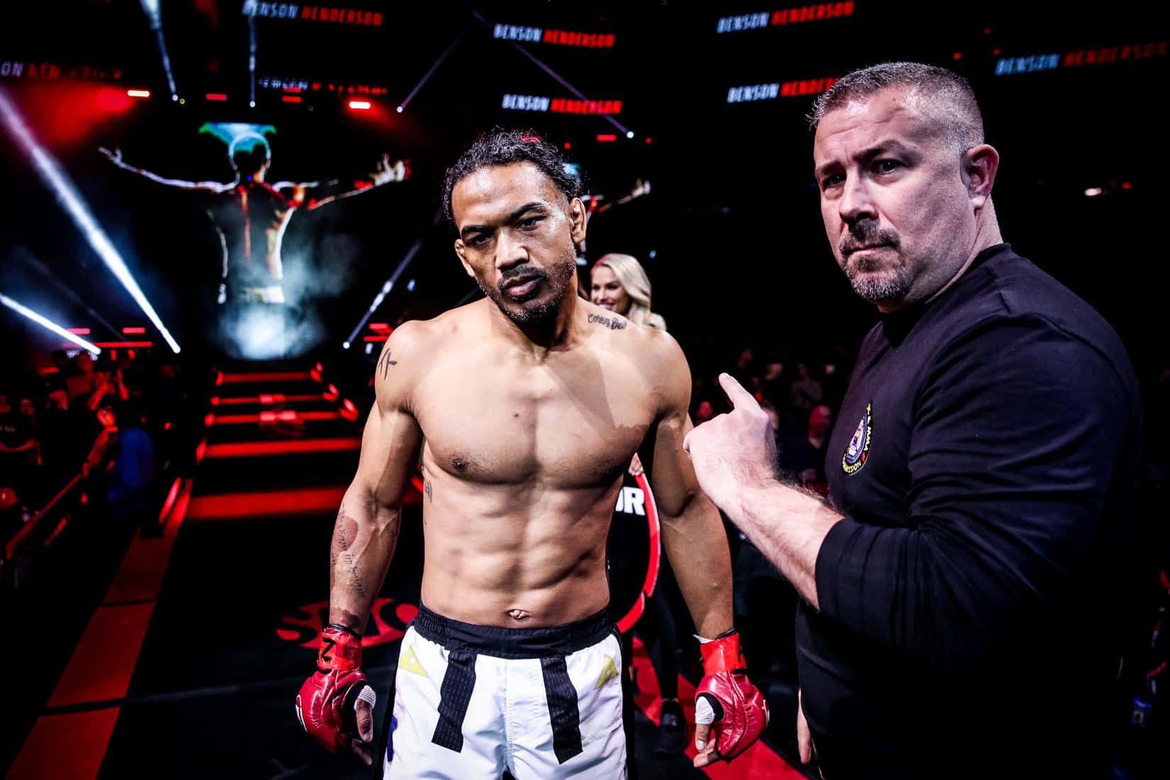 Ben Henderson Making A Dramatic Fight Entrance Wallpaper