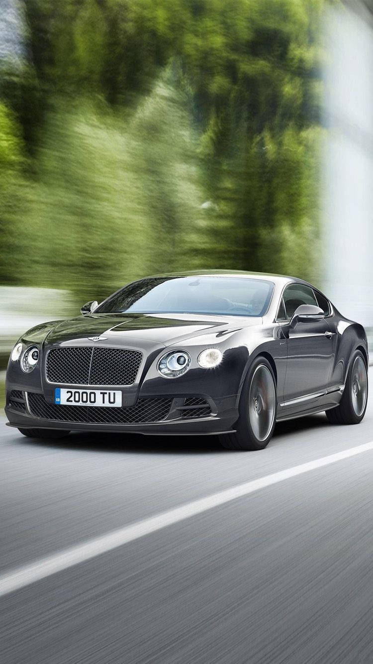 Bentley In Fast-moving Effects Iphone Wallpaper