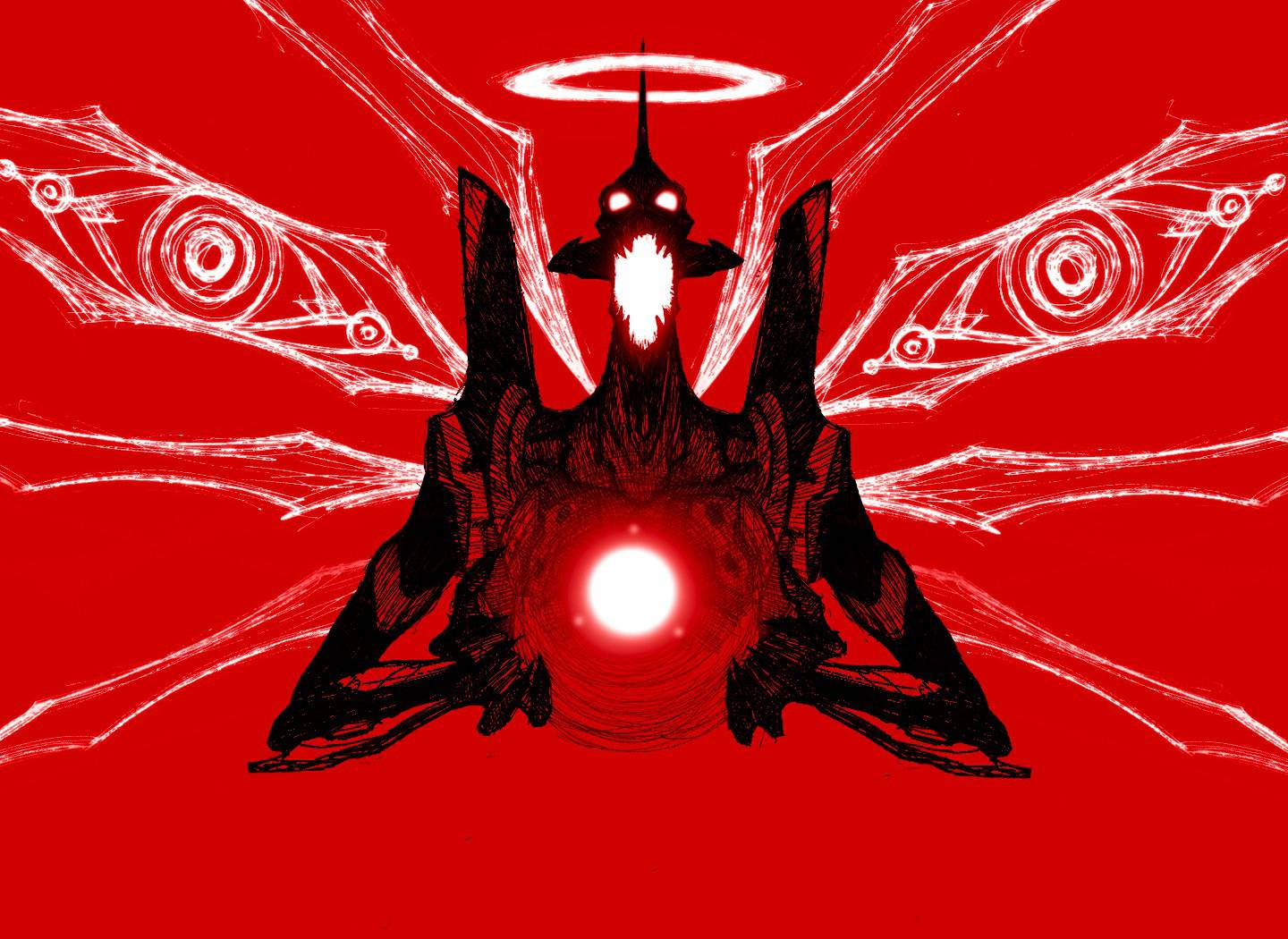 Berserk Unit-01 Neon Genesis Evangelion Red Wallpaper