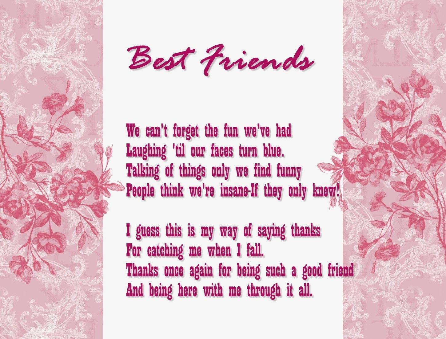 Best Friend Quotes Poem Wallpaper