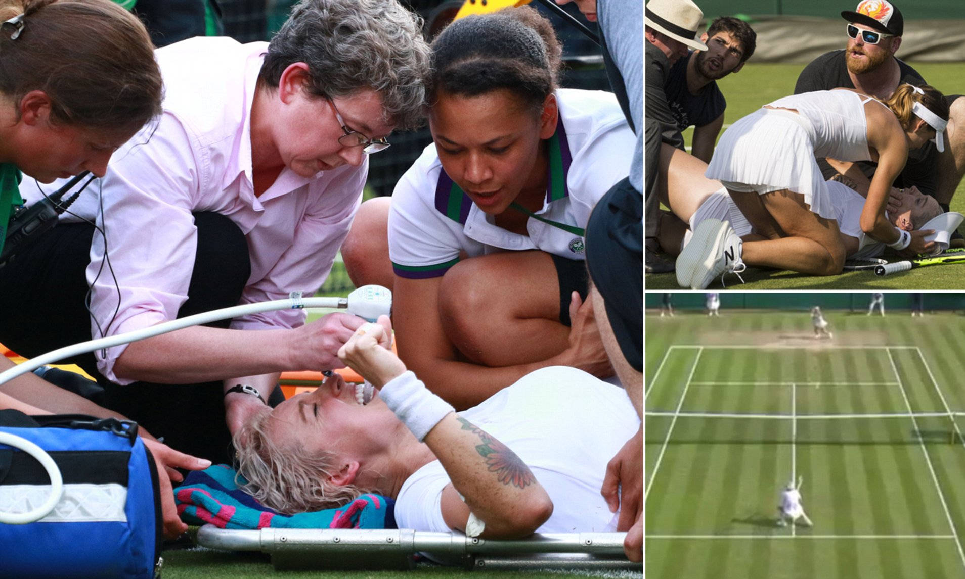 Bethanie Mattek-sands Knee Injury Moment Wallpaper