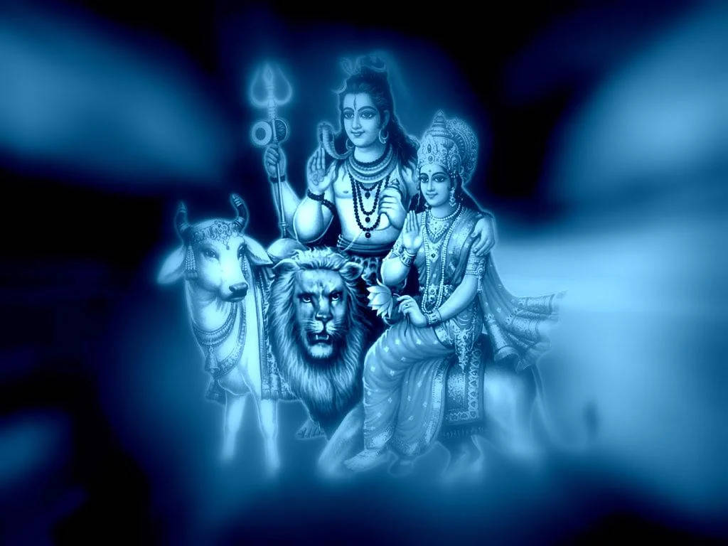 Bholenath Shiva With Family 3d Wallpaper