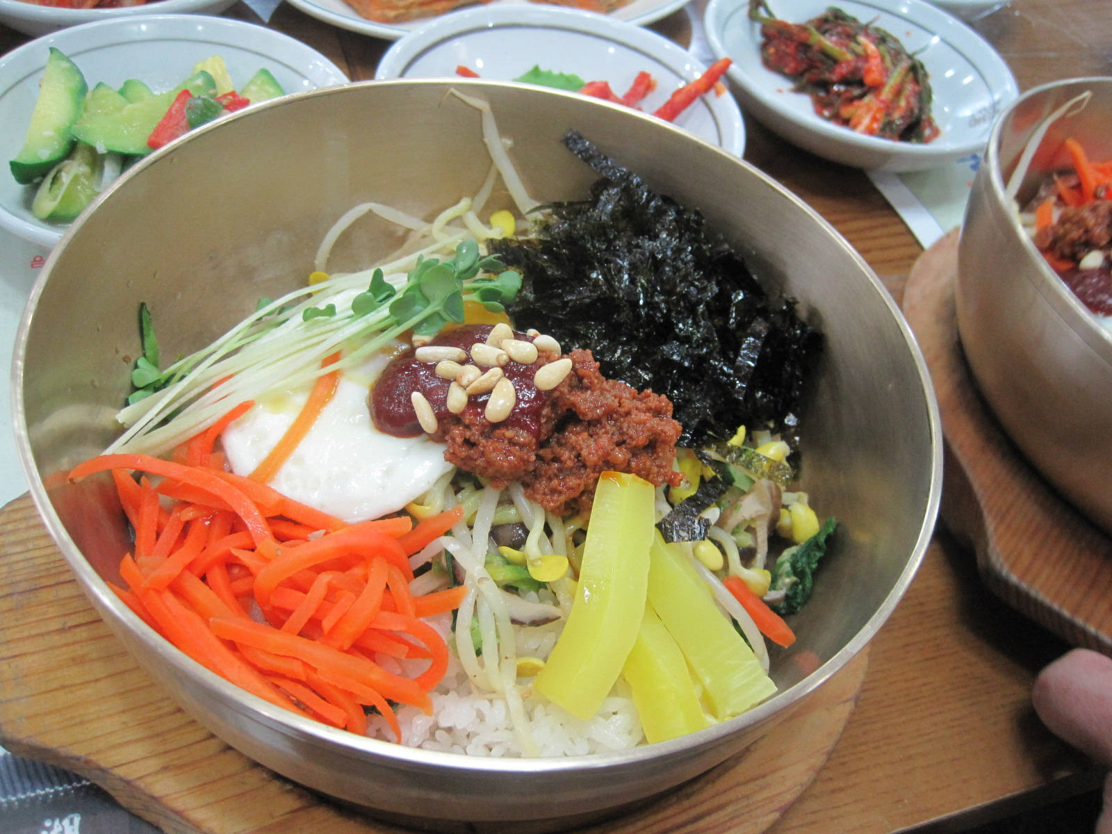 Bibimbap In A Steel Bowl Wallpaper