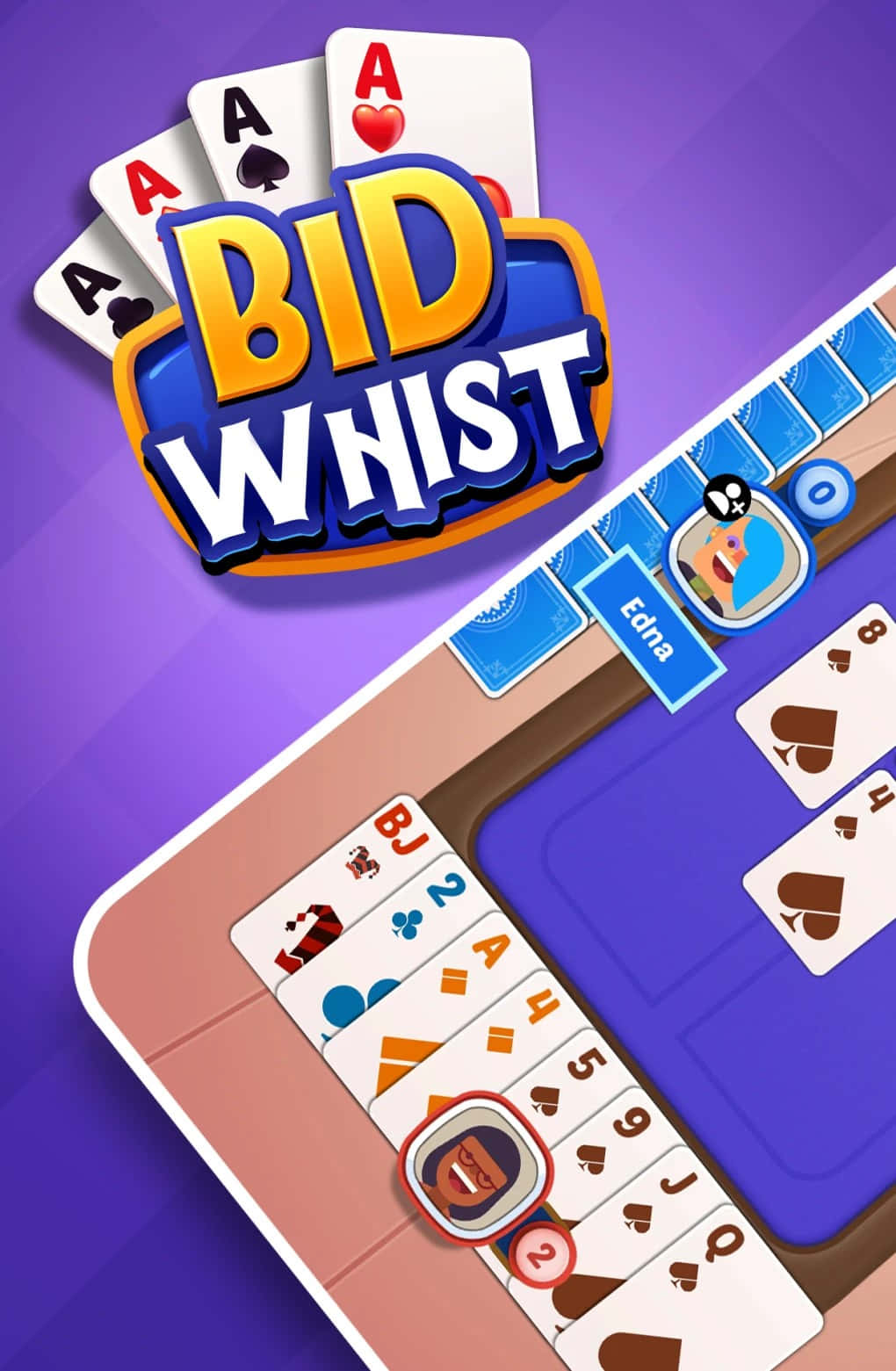 Bid Whist Card Game App Promo Wallpaper