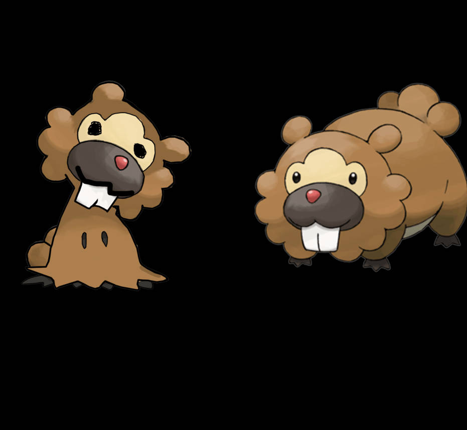 Bidoof Looking Goofy Wallpaper