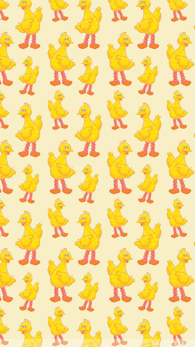 Big Bird Pattern Wallpaper