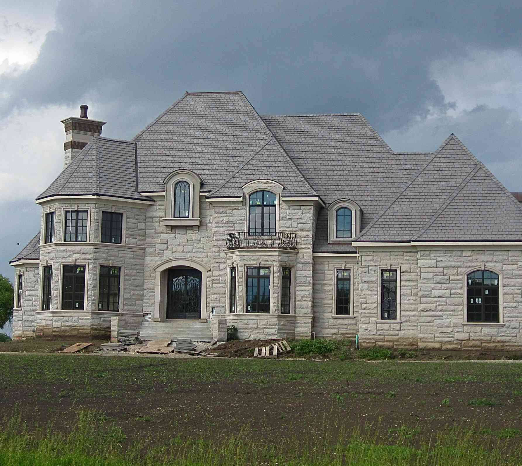 Big House Made Of Stone Wallpaper