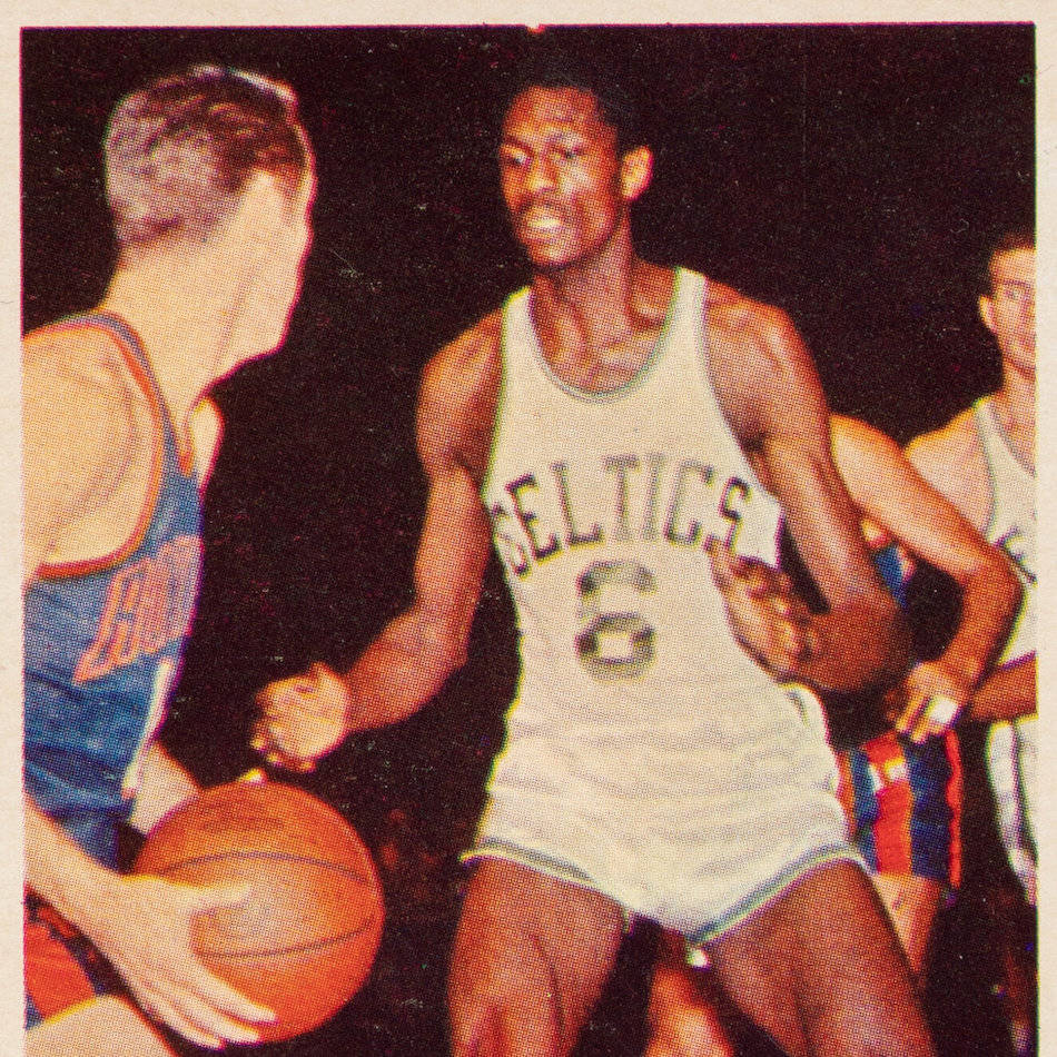 Bill Russell In Celtics Vs Rocket Match Wallpaper