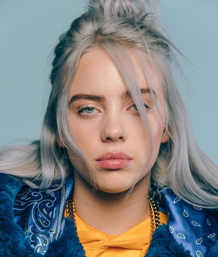 Billie Eilish Contemplative Portrait Wallpaper